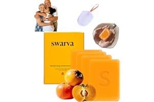 4PCS Swarva Persimmon Soap for Old People Smell, Deodorant Soap for Men & Women, Comfortable and Moisturizing, Natural Ingred