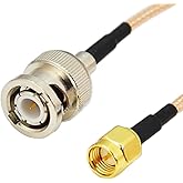 bestkong 3 pies SMA macho enchufe a BNC macho RF pigtail puente cable caxial RG316 3.3 ft