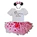 Birthday Girl T-Shirt with Polka Dot Tutu and Headband 3 PCs Set