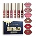 Long Lasting Sexy Matte Lip Gloss, Liquid Lipstick Waterproof Moisturizer Professional Lips Balm Makeup, 6PCS