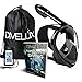 DIVELUX Full Face Snorkel Mask - Snorkeling Gear for Adults and Kids - Diving Mask with 180° Panoramic Viewing - Anti Fog & Anti Leak Scuba Mask, S/M, L/XL, XS, (Black, S/M)