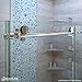 DreamLine Enigma-X 34 1/2 in. D x 48 3/8 in. W x 76 in. H Fully Frameless Sliding Shower Enclosure in Brushed Stainless Steel, SHEN-6134480-07