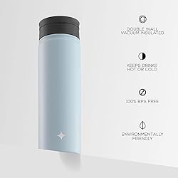 JoyJolt Triple Insulated Water Bottle with Straw