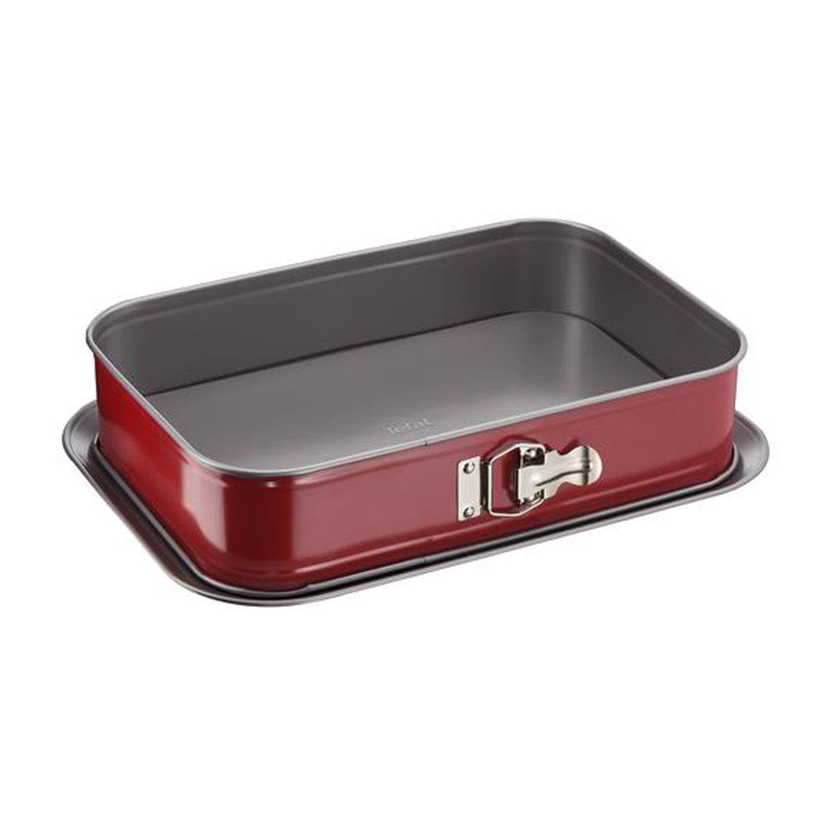 Tefal J 1640514 Delibake Hinged Oven Dish 36 x 24 cm Carbon Steel Red