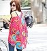Doinshop Elegant Female Blouses Bohemian Print Loose Tank Batwing Sleeve Shirts (L)
