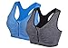 Women's Zipper Front Breathable Gym Yoga Bra Top And Seamless Workout Sports Pants Clothes Set By Aione