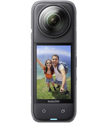 Insta360 X5 - Câmera de ação 360 à prova d'água com sensores de 1