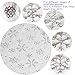 XAMSHOR Sequin Christmas Tree Skirt Soft Plush Mat White Faux Fur Holiday Party Decorations 48 Inch