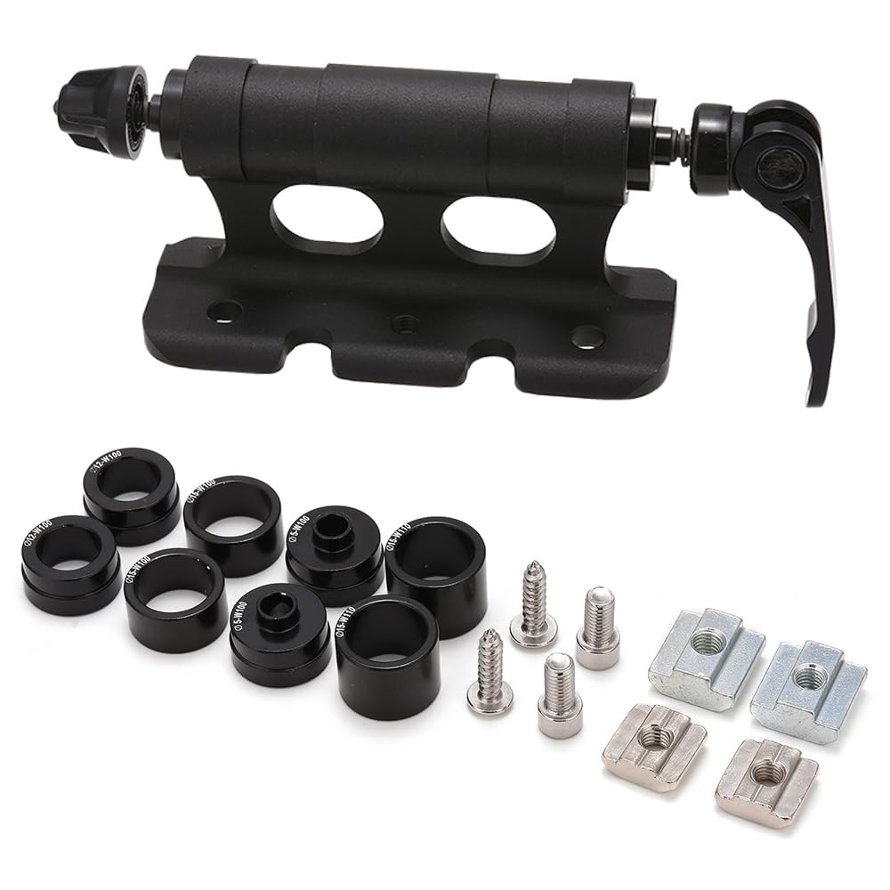 JSCARLIFE Universal Quick Release Bicycle Front Fork Mount Bracket Set Block Thru Axle Carrier Front Fork Block Car Roof Rack Support Bike Stand Holder with Adapters