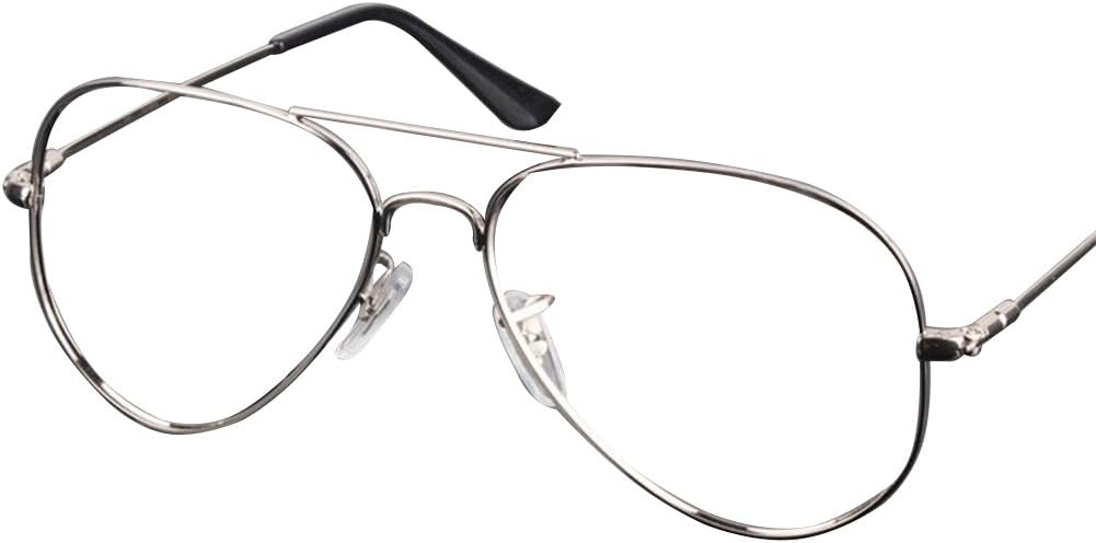 Glasses headband Silver Memory Titanium flex Flexible glasses non prescription Large Size Aviator Optical Eyeglass Frame Rx 3025 glasses optical frame unisex