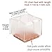 MelonBoat 8 Pack Chair Leg Floor Protectors, Fit Square Leg 1-1/4 to 1-3/8 inches, Chair Leg Caps with Furniture Felt Slider Glide Pads, A-SQ033, Fit Square Leg 1.26''-1.38''