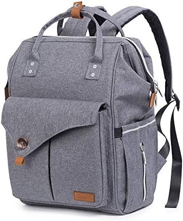 Diaper Bag Backpack Fashion Mummy Maternity Bag Multi-Function Nappy Baby Bag with Stroller Straps for Baby Care