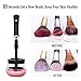BEAUTY ONLINE Makeup Brush Cleaner Dryer Electric Automatic Cosmetic Brush Cleaning Device Tools Kit Machine Spinner 360º Rotation with 8 Rubber Fit All Size Brushes