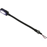 PilotLights Mini Gooseneck Panel Light with Switch, Map Light - 140mm - Cool White LED, 12VDC - for Vehicles, Boats, Trucks, RVs, Aircraft