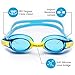 SWIM ELITE Kids Swimming Goggles - Comfortable Adjustable Strap, Anti-Fog, UV Protection, Toddler to Kid Size, Fun and Colorful Case