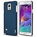 J&D Case Compatible for Galaxy Note 4 Case, [Ultra Slim] [Lightweight] Premium Matte Protective Hard Case for Samsung Galaxy Note 4 Case (Slim Dark Blue)