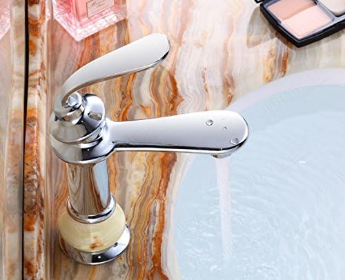 LINA@ European copper zirconium titanium rose gold jade antique gold basin mixer , Silver