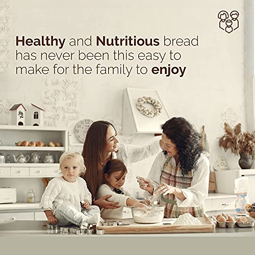 WONDERMILL Complete Bread Dough Mixer Machine with Dough Hook Bread Kneader and Dough Maker