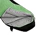 OUTSTAR Lightweight Waterproof Envelope Sleeping Bag with Compression Sack for Kids,Boys, Girls, Teens & Adults. Indoor &Outdoor Camping, Travelling, Hiking & Backpacking (Green & Black/Right Zip)