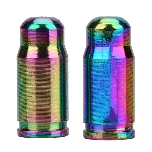 burgtec top,Presta Valve s,2pcs Road Mountain Bike ycle Dust s Presta TC4 Titanium Alloy Bike Tire Valve s Dust Covers replacement for Inner Tube Gas Nozzle (Colorful)