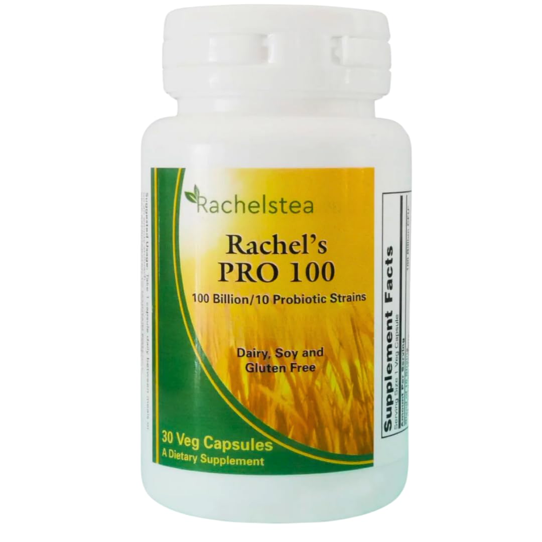 Rachel’s Pro 100 Probiotic: 100 Billion Count of probiotics. Intestinal Flora rebuilding and strengthening