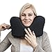 Knidos Travel Pillow for Airplanes - Optimal Chin Support -%100 Memory Foam - Easy to Carry Bag to Save Space - Washable Cover - Best Travel Pillow for Long Haul Flights & Airplane Comfort