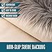 LOCHAS Super Soft Fluffy Shaggy Home Decor Faux Sheepskin Rug for Bedroom Floor Sofa Chair Cover Seat Couch Pad Area Carpet, 2ft x 3ft, Gray