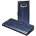 Galaxy Note 8 Case, K-Moze Galaxy Note 8 Wallet Case [4 Card Slots ] [Wrist Strap] [Stand Feature] PU Leather Flip Wallet Case Cover for Galaxy Note 8 - Blue