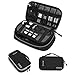 BAGSMART Electronic Organizer Travel Cable Organizer Bag Portable Electronic Accessories Bag for Cable, USB, Black and Grey