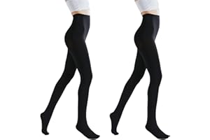 2 Pairs Sheer Tights for Women, 20D Control Top Pantyhose Stockings Tummy Control Under Dress