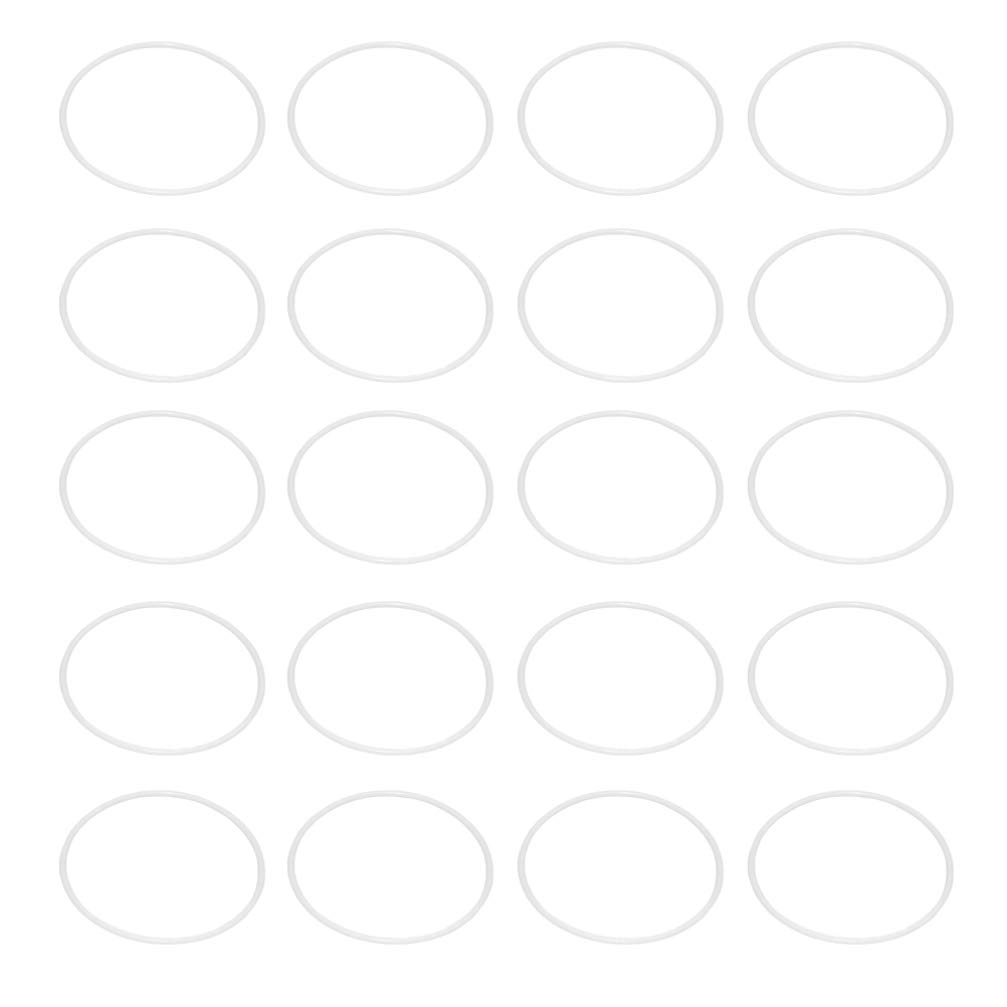 LIOOBO 20Pcs Plastic Rings Hoops Macrame Rings Plastic Dreamcatcher Rings Hoops for DIY Craft Dream Catcher 13cm