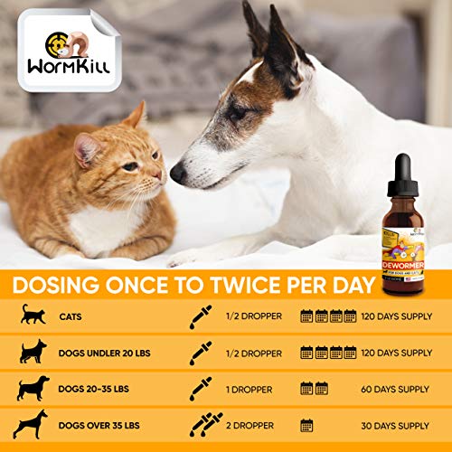 Dewormer for Dogs and Cats Broad Spectrum Worm Treatment for Pets