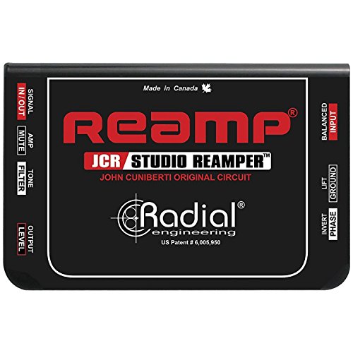 Radial Engineering JCR Studio Reamper Passive Reamp John Cuniberti w/ 2 Cables