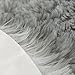 junovo Super Soft Luxury Fluffy Shaggy Faux Fur Area Rug for Living Room Bedroom Reading Room Study Nursery Couch Sofa Armchair Decor, 2ft x 3ft Grey