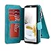 Galaxy S8 Plus Case, LONTECT 14 Card Slots Wallet Case with Zipper Cash Storage - PU Leather Wallet With Magnetic Detachable TPU Shock Absorbing Back Cover Case for Samsung Galaxy S8 Plus - Mint Green