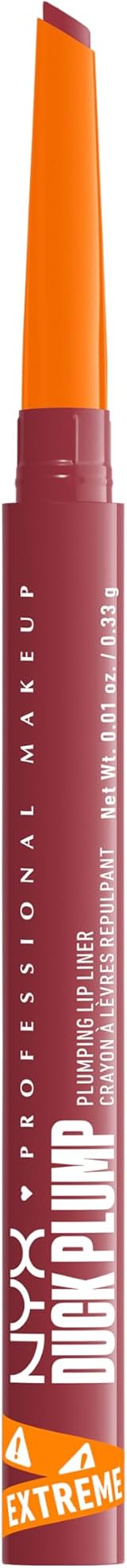 NYX Duck Plump Plumping Lip Liner Flirty Flip 12hr Wear Dual-Edge Tip