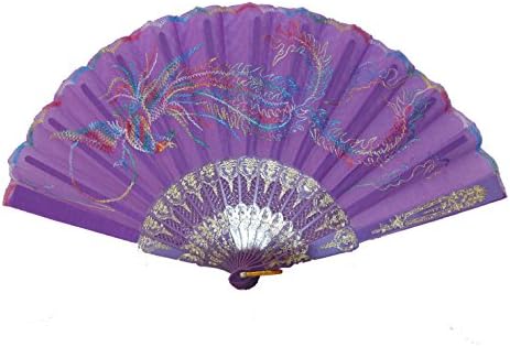 Feng Shui Import Purple Hand Fan