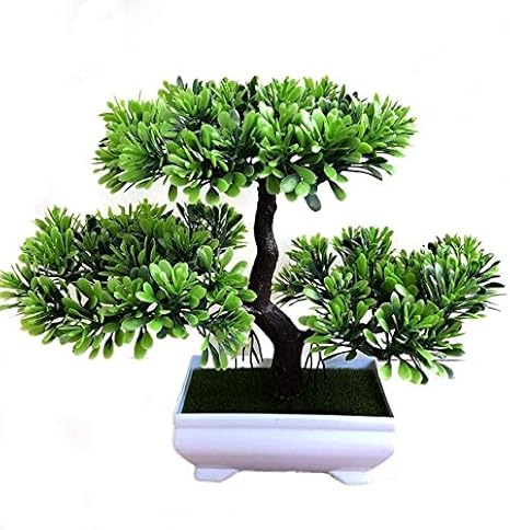 Amazon Augkun霊樹松シミュレーションの花人工植物盆栽フェイクグリーン鉢植えの装飾品ホームデコレーションクラフト 5 人工観葉植物 オンライン通販