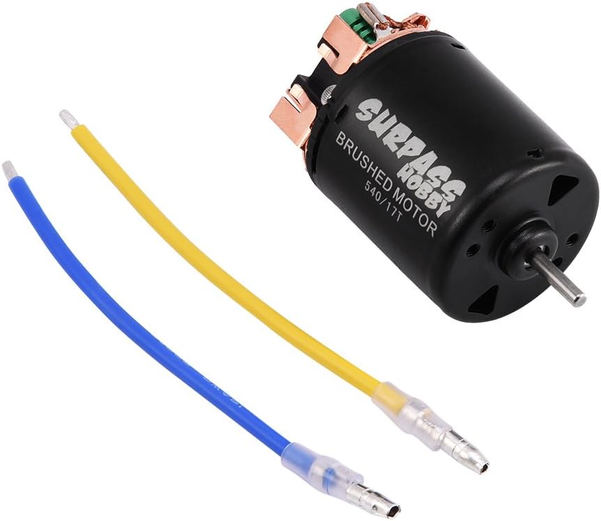 RC Car Brushed Motor, 4 Poles Alloy 540 Sensorless Brushed Motor 17T