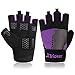 Trideer Padded Workout Gloves for Men - Gym Weight Lifting Gloves with Wrist Wrap Support, Full Palm Protection & Extra Grips for Weightlifting, Exercise, Cross Training, Fitness, Pull-up