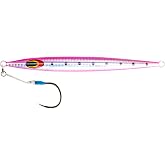 Nomad Design Deep Water Fishing - Erratic Action Trigger for Predators, Fast Sinking &amp; BKK Jig Assist Hooks The Streaker 60G - 2oz - Pink Sardine