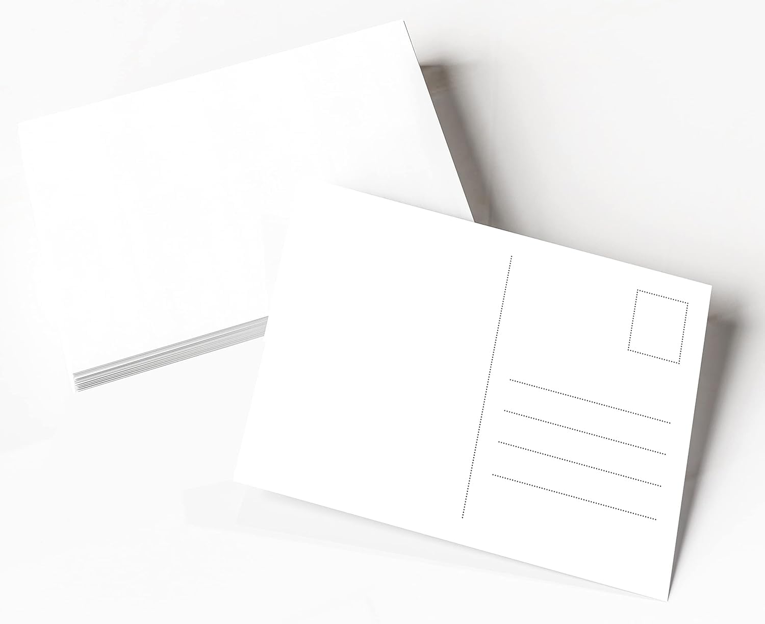 Clever Pool, blank postcards for your own design, made from white cardboard, postcards for printing, 50 x XXL