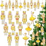 Qunclay 36 Pcs Christmas Nutcracker Ornaments