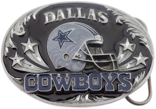 Dallas Cowboys Diamond Cut Limited Edition 3D NFL Logo Pewter Belt Buckle