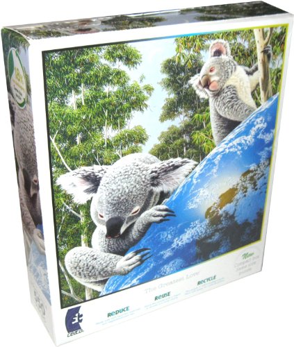 Schimmel Koala Bear Earth Glow in the Dark Jigsaw 550 Piece Puzzle