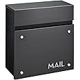 Wall-Mounted Modern Locking Mailbox from Bailey Boxes: Enhance Your Home with The Dalton - 14.25" H x 14" W x 5.75" D. Elevate Your Space with This Stylish Addition.