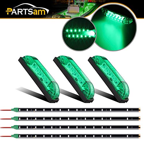 Partsam Green Boat Marine Interior Led Lighting Kit Green Led