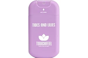 TOUCHFEEL Power Mist Hand Sanitizer Spray, Scented Hydrating Hand Sanitizers Travel Size Refillable, Pocket Portable 1-Pack (Tides and Lilies) 0.93Fl Oz 460-Sprays Each