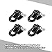 Walmeck 4pcs Trailer Towing Buckle Tow Shackle Hook for 1/10 RC Rock Crawler Axial SCX10 TAMIYA CC01 RC4WD D90 D110 Car Truck