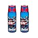 Zak! Designs Tritan Water Bottle with Flip-top Cap with Avengers Assemble Graphics, Break-resistant and BPA-Free Plastic, 25 oz., Set of 2